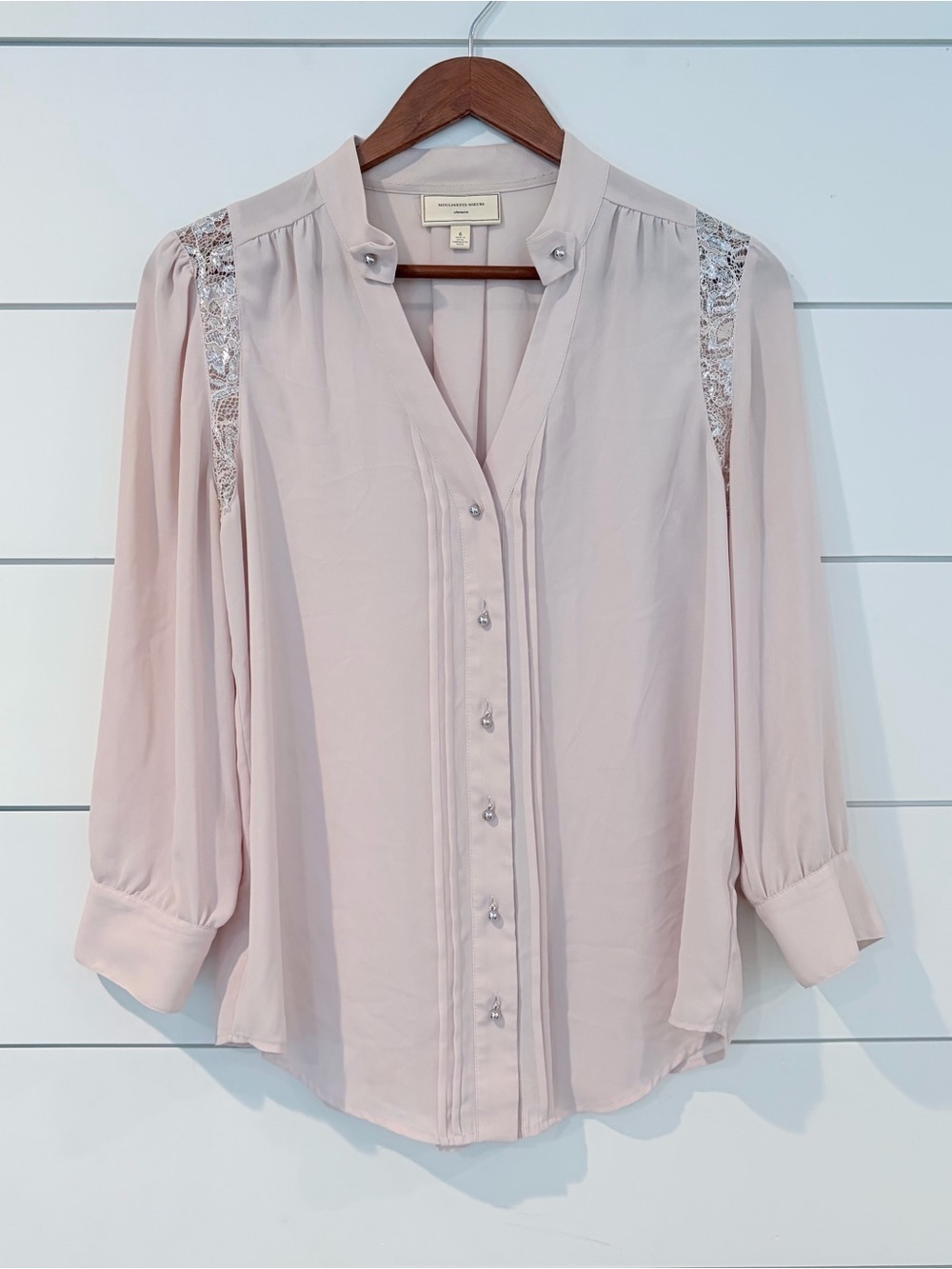 Anthropologie Moulinette Soeurs Lace Blouse Romantic Coquette Cottagecore 6